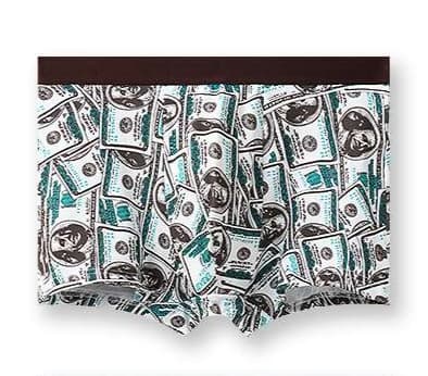 下着 メンズ モダンアート柄 ストレッチボクサーパンツ