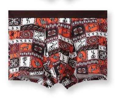 下着 メンズ モダンアート柄 ストレッチボクサーパンツ