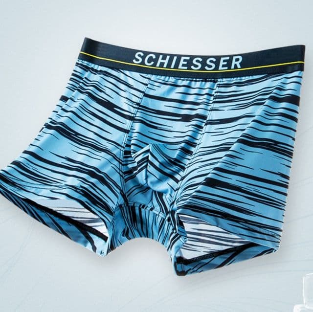 下着 メンズ 涼感ストライプボクサーパンツ