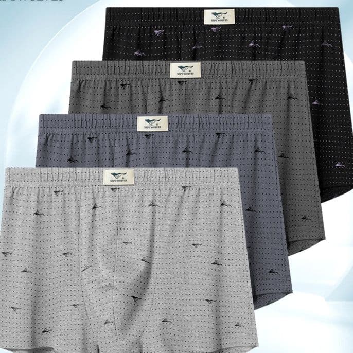 下着 メンズ 純綿ドット柄快適トランクス