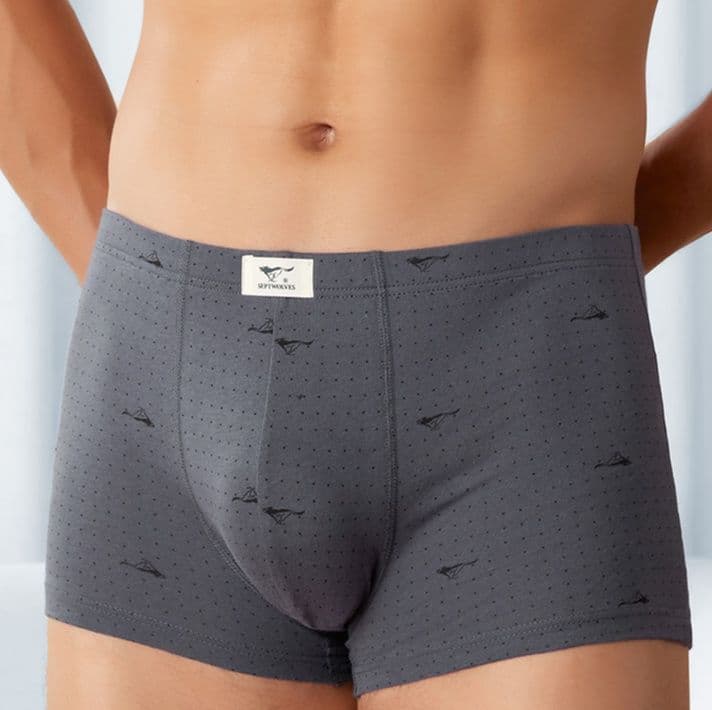 下着 メンズ 純綿ドット柄快適トランクス