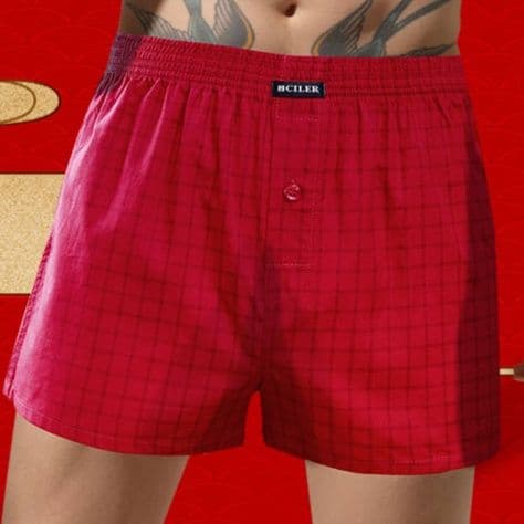 下着 メンズ 快適チェック柄トランクス