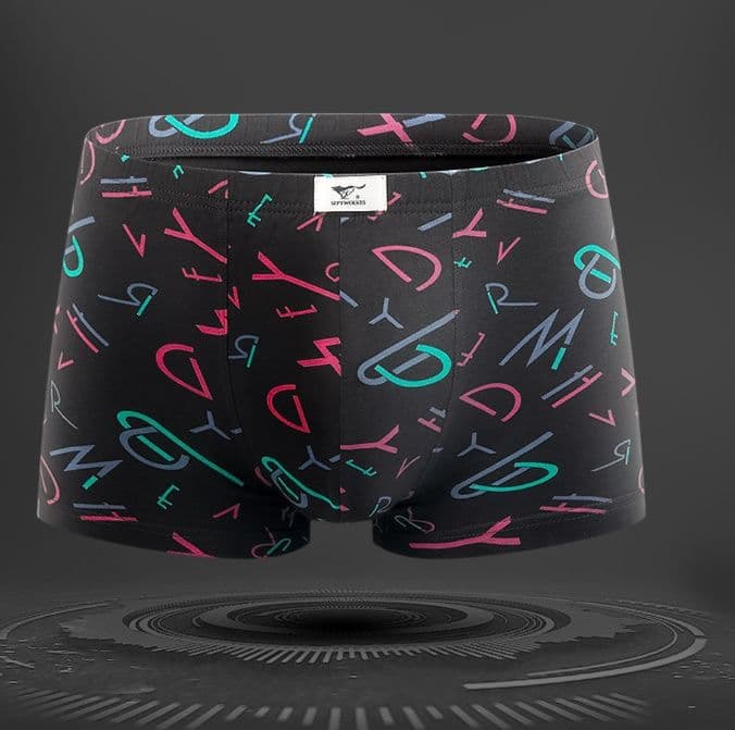 下着 メンズ 立体設計モダンレターボクサー