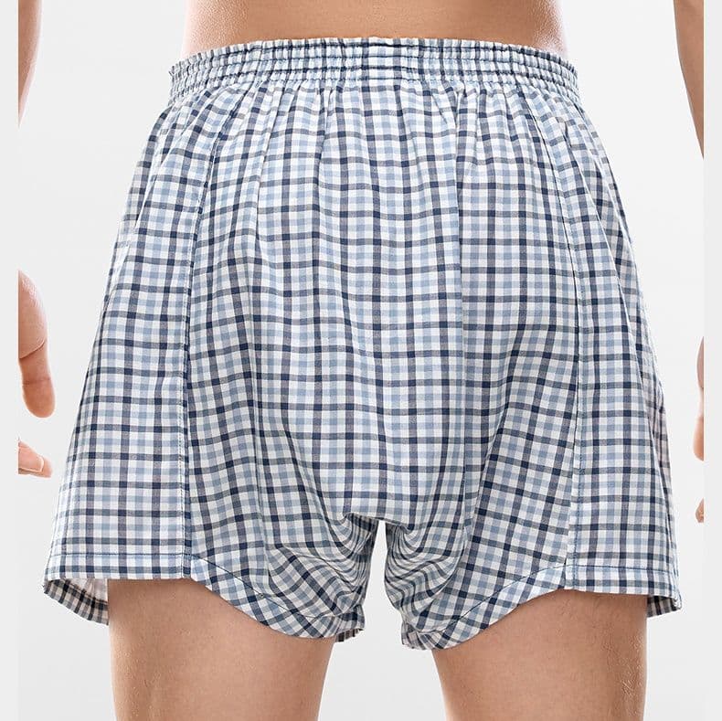 下着 メンズ 立体設計純綿織り地トランクス