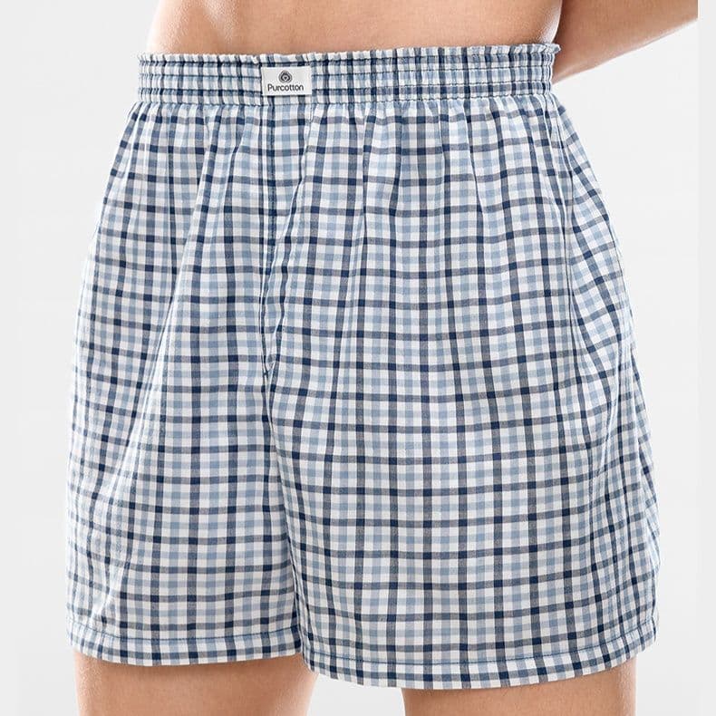 下着 メンズ 立体設計純綿織り地トランクス