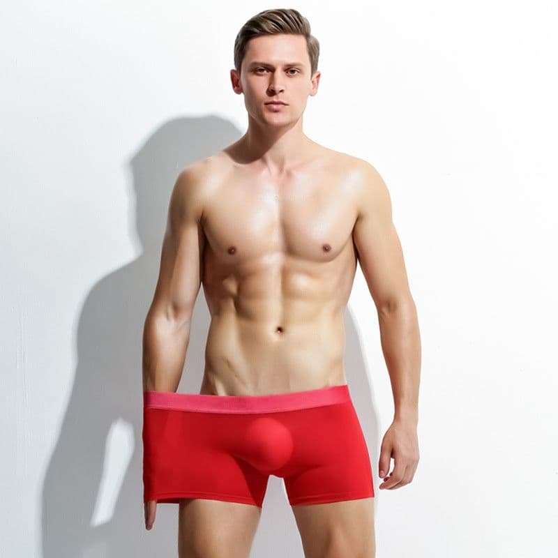 メンズ 下着  高級感溢れる装飾ウエスト柄ボクサーショーツ