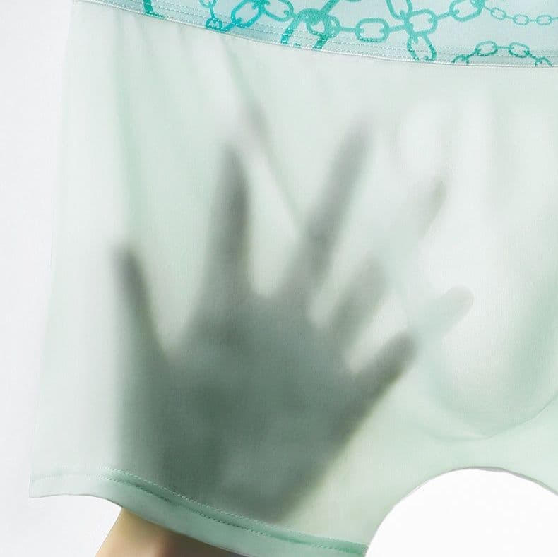 メンズ 下着  高級感溢れる装飾ウエスト柄ボクサーショーツ