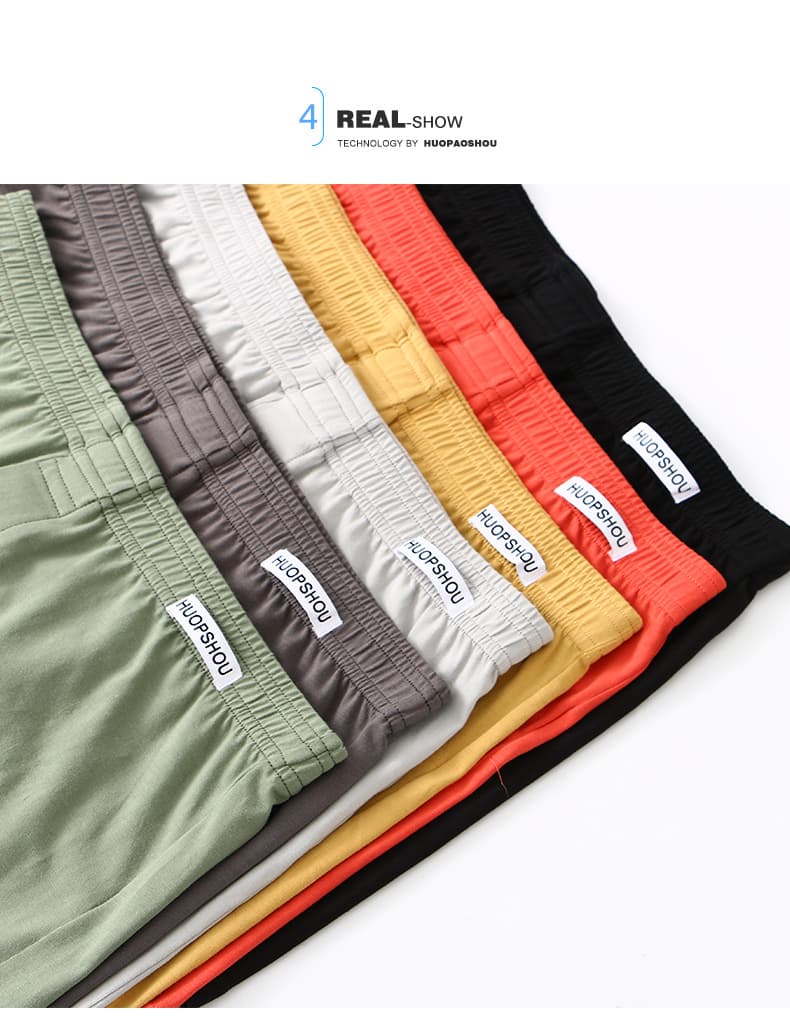 メンズ 下着  綿混素材快適フィットトランクスパンツ