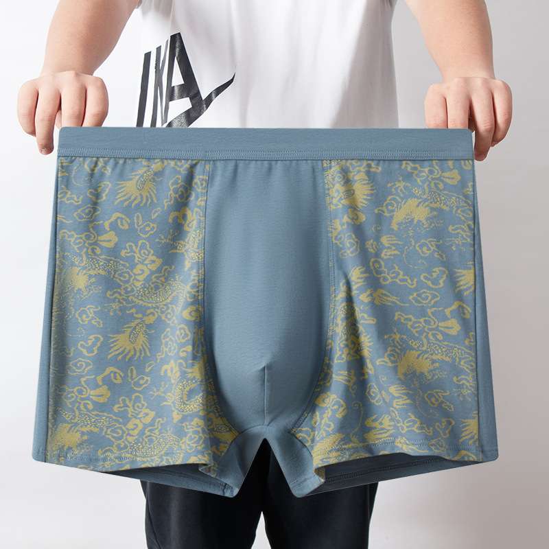 下着 メンズ 伝統祥雲柄 高級シルエット ボクサーパンツ
