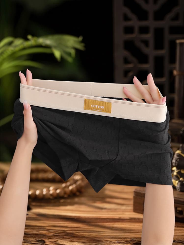 下着 メンズ 快適シルエット 上質綿混ボクサーパンツ